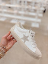 Gaby Neutral Rhinestone Star Sneakers