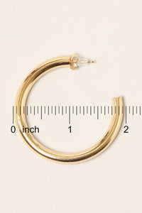 Everyday Essential 14K Gold Dipped 2" Thicker Hoops