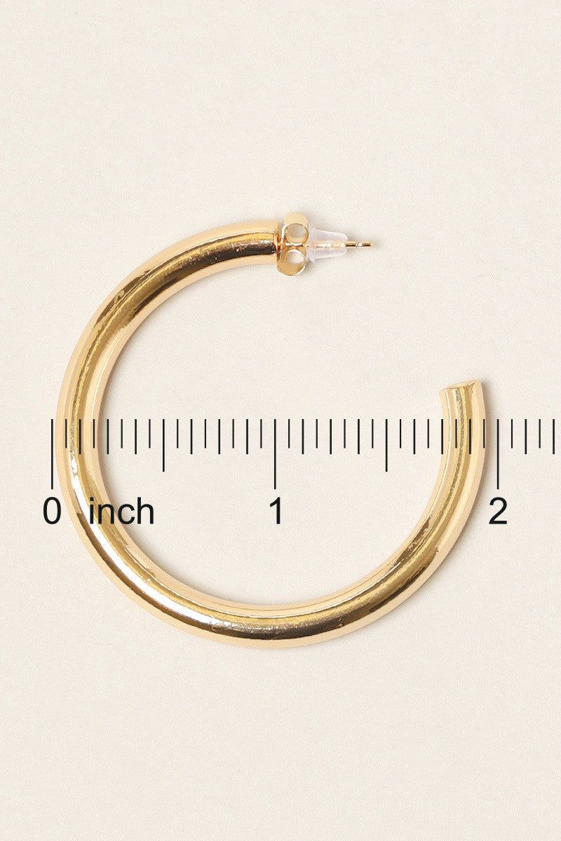 Everyday Essential 14K Gold Dipped 2" Thicker Hoops