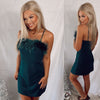 Simply The Best Feather Mini Dress