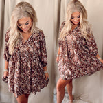 Felicity Fall Florals Babydoll Dress