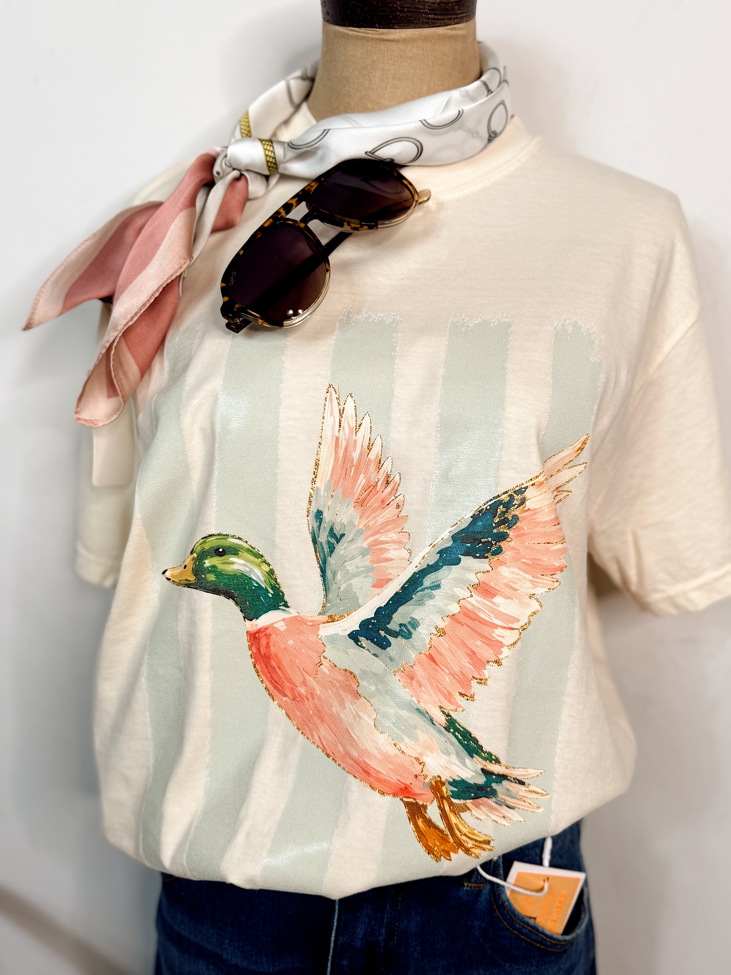 Mallard & Mint Watercolor Graphic Tee
