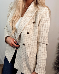 Tailored to Timeless Classic Chic Double Breasted Blazer