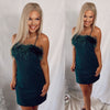 Simply The Best Feather Mini Dress