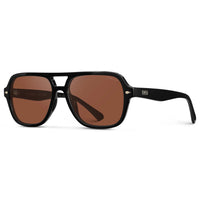 WMP 1082 Polarized RALLY Sunglasses | Black Frame + Tinted Red Lens {Court Collection}