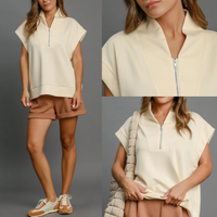 Crunch Time Luxe Knit Pullover- Cream