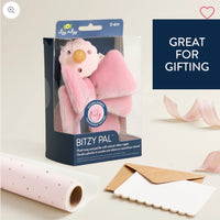 Itzy Ritzy Bitzy Pal Natural Rubber Pacifier & Plush: Bow