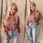 Rhiannon Floral Long Sleeve Blouse