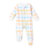 Pastel Multi Buffalo Check Sleep & Play Zipper Footie