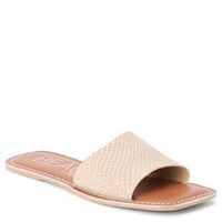 Bali Taupe Snake Suede Slides