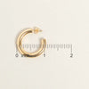 14K Gold Dipped Everyday Essential 1" Thicker Hoop Earrings