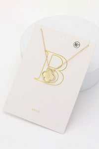 Clover Initial Necklace