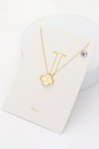 Clover Initial Necklace