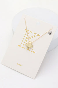 Clover Initial Necklace