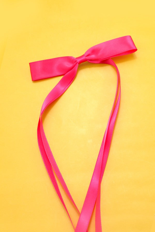 Assorted Long Satin Bows - 9.5"