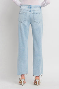 Hudson High Rise 'Slim Wide' Light Wash Jeans