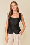 Show Stopping Square Neck Sleek Vest