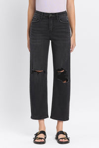 Kate Black High Rise Barrel Jeans
