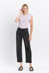 Kate Black High Rise Barrel Jeans