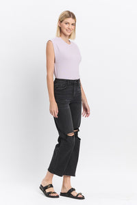 Kate Black High Rise Barrel Jeans