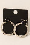 Luxe Latch Pave Cubic Zirconia + Gold Dipped Hoops