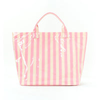 Pink Lemonade Cabana Club Carryall Large Vinyl Tote Bag