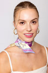 Assorted Satin Printed Twilly Scarf Belts / Necklaces - Pastel Equestrian