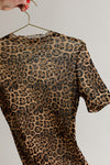 Sultry Safari Leopard Print Mesh Top