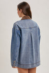 Dusty Trail Corduroy Collar Denim Barn Jacket