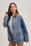 Dusty Trail Corduroy Collar Denim Barn Jacket