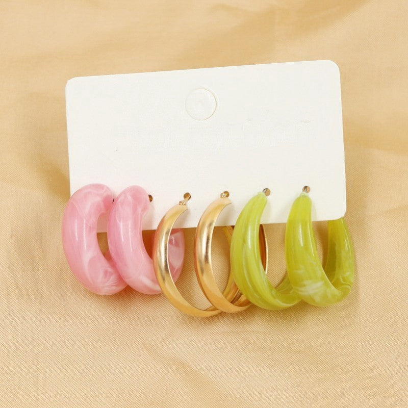 Garden Party Trio Earrings Set of 3