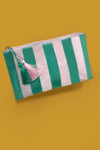 Palm Beach Striped Cosmetic Pouch / Bag