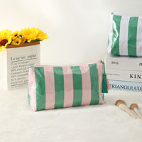 Palm Beach Striped Cosmetic Pouch / Bag