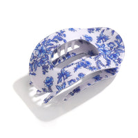 Jumbo Assorted Floral Flat Lay Oval Claw Clip