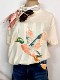 Mallard & Mint Watercolor Graphic Tee