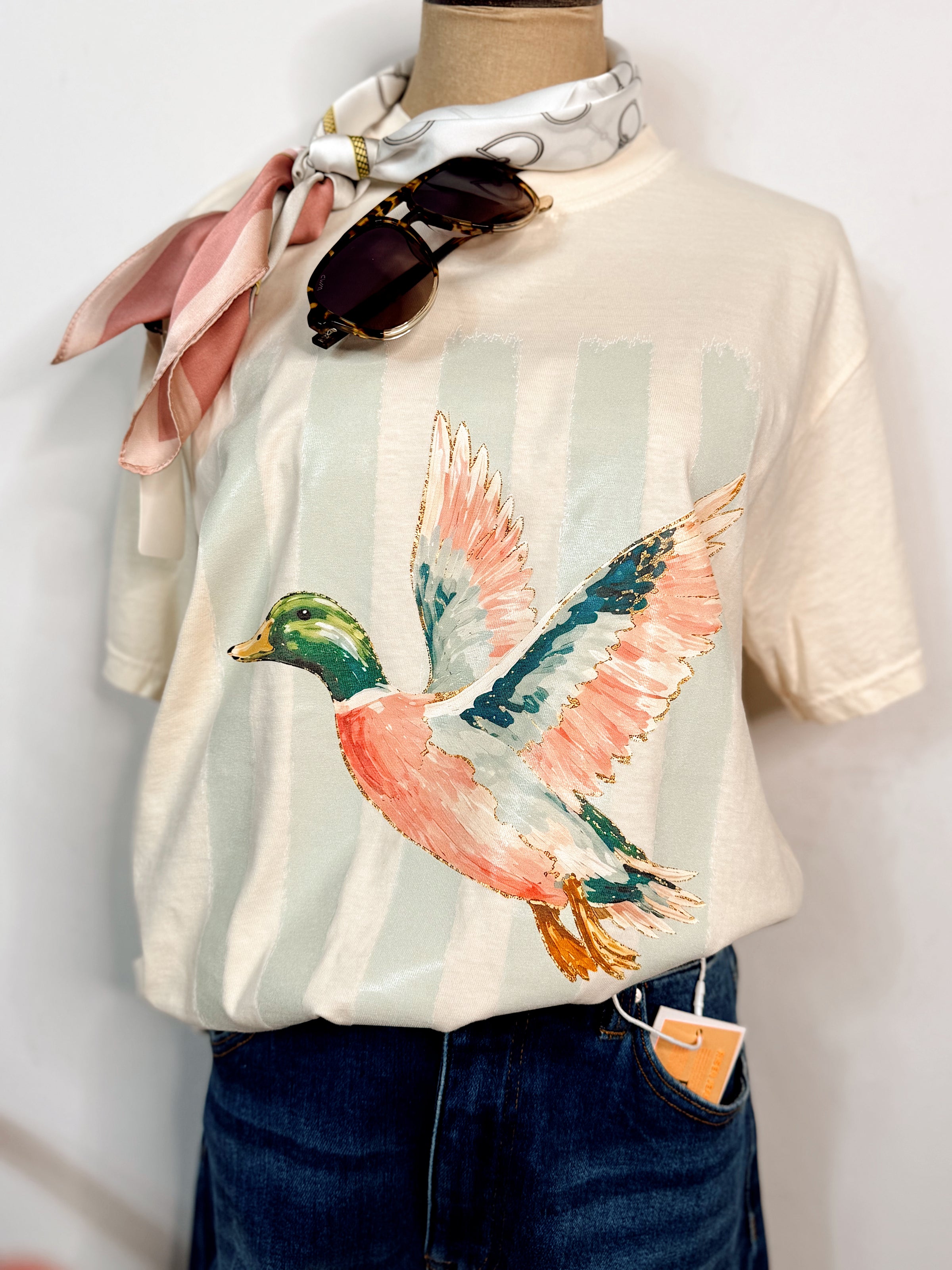 Mallard & Mint Watercolor Graphic Tee