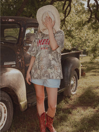 American Honey USA Camo Graphic Tee