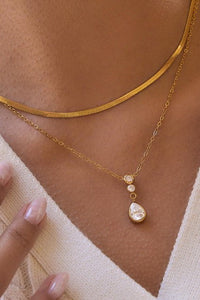 Layered Luxe 18K Stainless Steel 2-Piece Layered Necklace