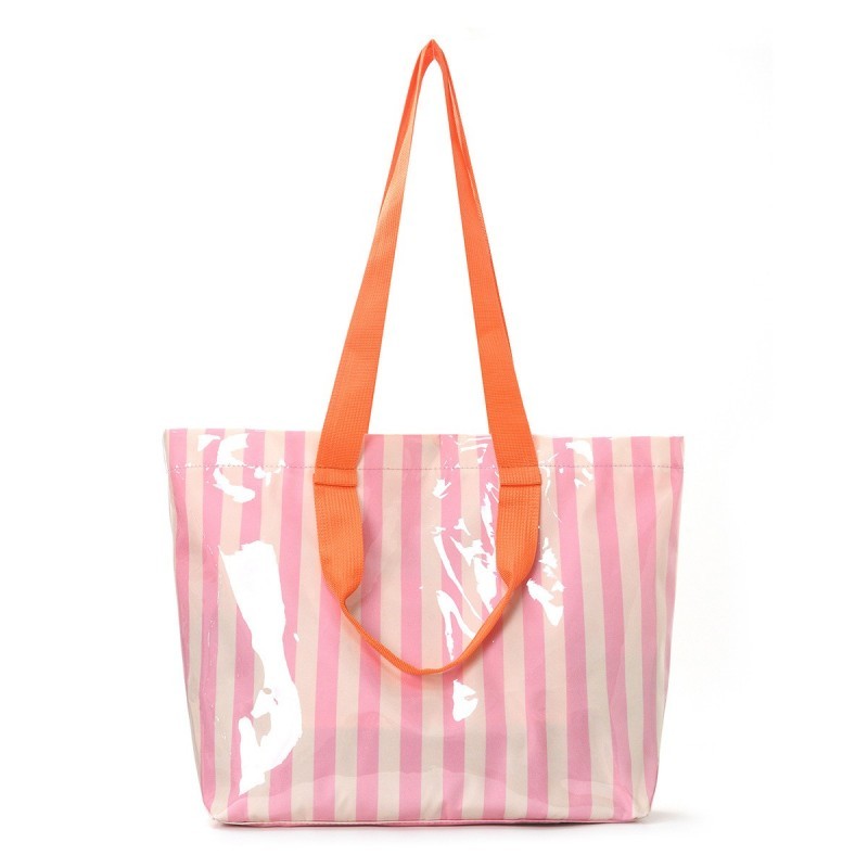 Prosecco in Paradise Large Vinyl Double Strap Carryall Tote Bag