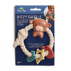 Itzy Ritzy Rattle™ Silicone Teether Rattles: Highland Cow