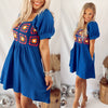 Cohen Crochet Puff Sleeve Dress