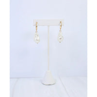 Golden Capri Pearl Earrings