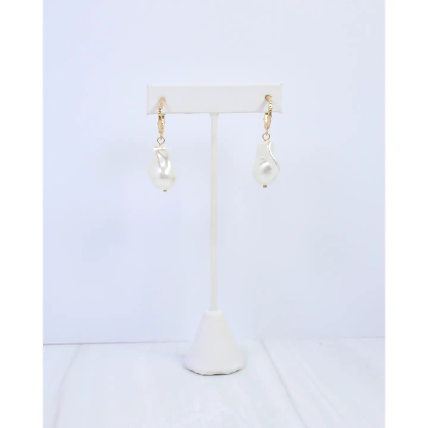 Golden Capri Pearl Earrings