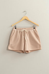 Laid Back Drawstring Shorts - Tan