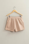 Laid Back Drawstring Shorts - Tan