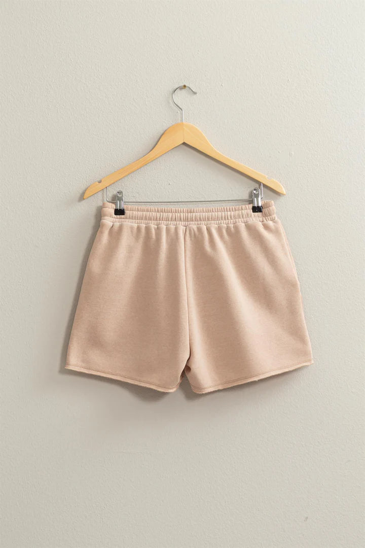 Laid Back Drawstring Shorts - Tan