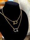 Le Luxe Locket 18" Water Resistant Necklace - Gold on Gold