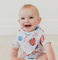 Copper Pearl Baby Bandana Bibs Set of 4 - Sports Medley