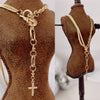 Forgiven Pave Cross Charm Necklace