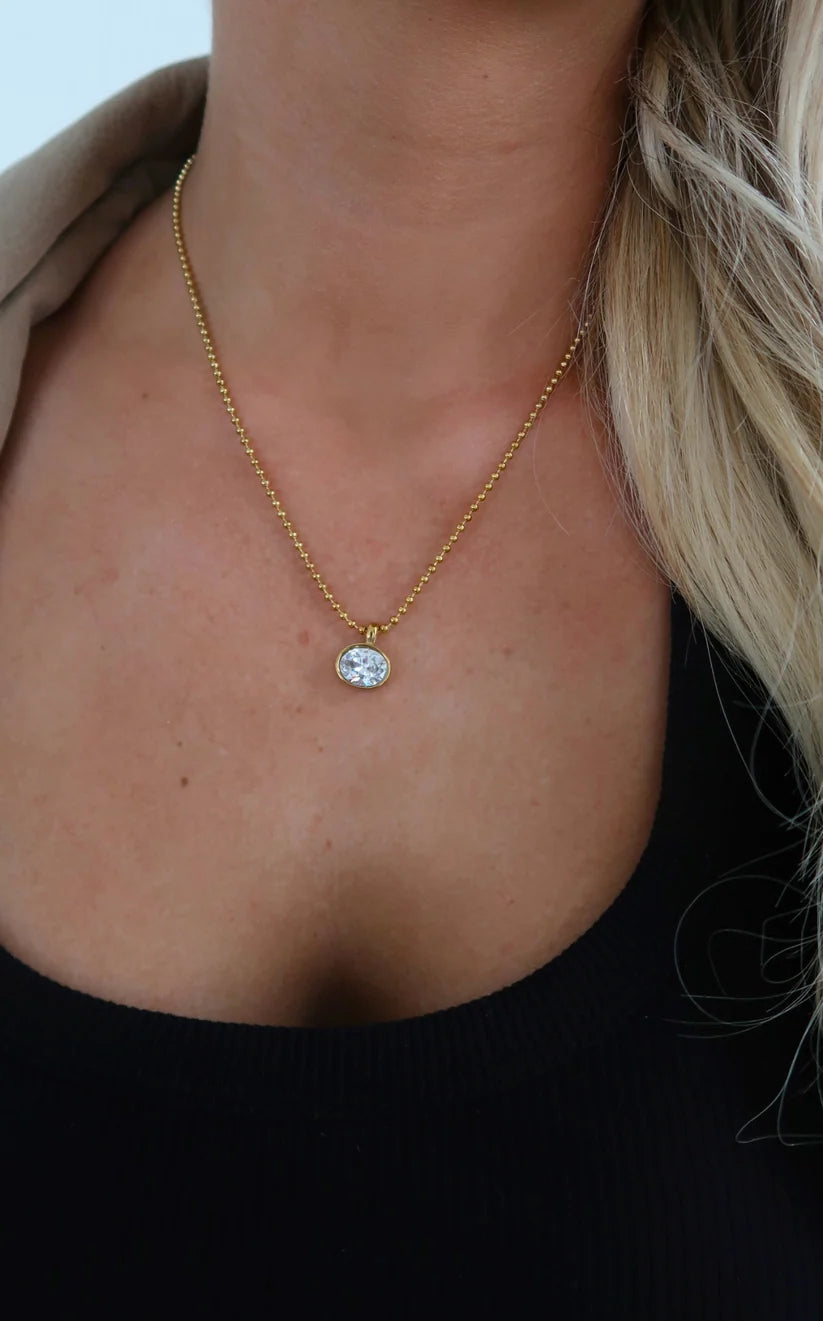 CSP | The Nova Necklace : 18K Gold Plated Stainless Steel | Water Resistant